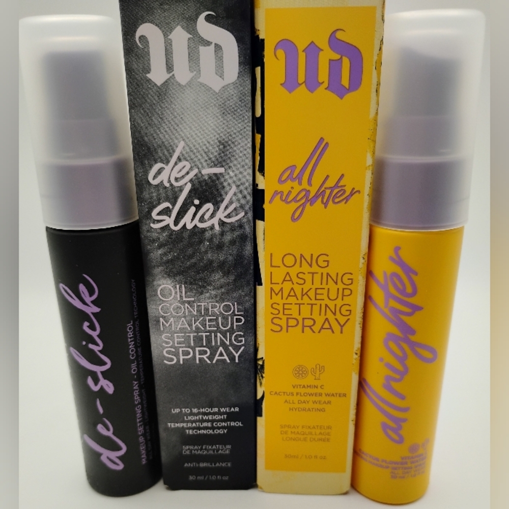 Urban Decay Setting Sprays Bundle- De-Slick&All Nighter